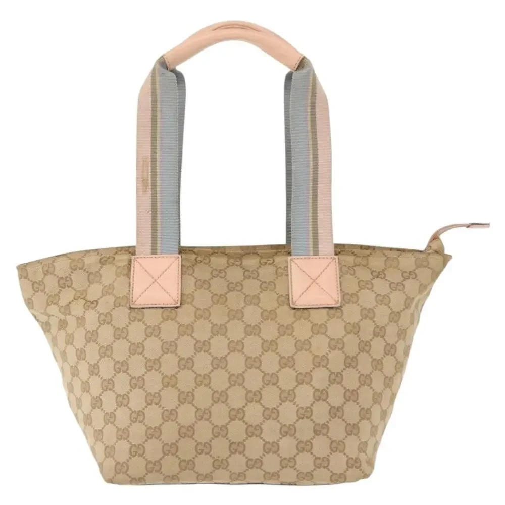 Gucci GG Canvas Tote Bag Beige